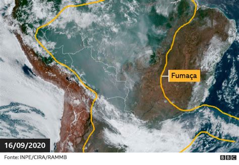 Fumaça de queimadas: imagens de satélite indicam o que .